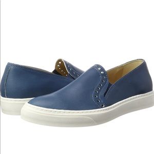 🇮🇹 Peperosa Women 102 Derbys Flats Blue natural leather loafers Made in Italy
